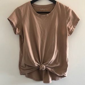 Abercrombie Tie front tshirt